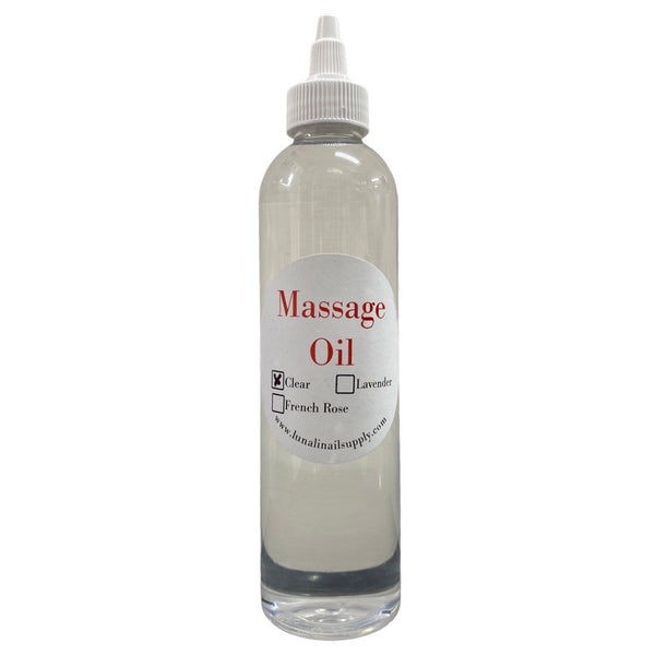 Massage Oil 8oz | Clear | Mani Pedi Body