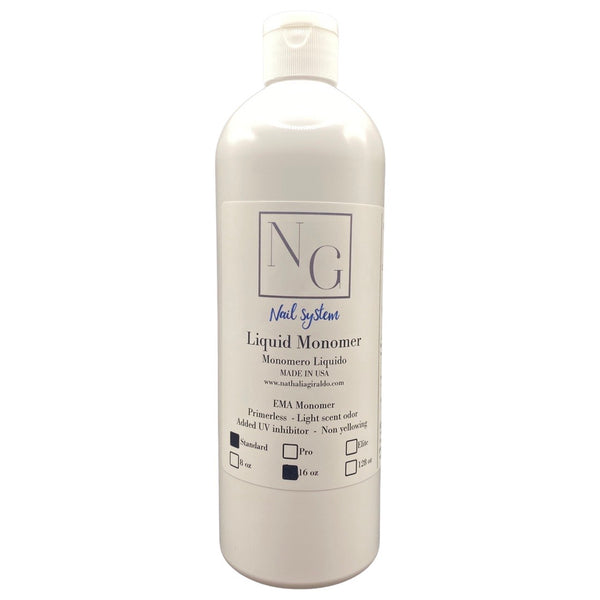 NG Nail System - Slow Dry  Liquid Monomer 16oz (No MMA)
