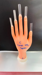 XXL C Curve Square  Clear Acrylic Nail Tips Bag