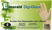 Emerald Latex glove Extra Small size- (XS) Powder Free (100 Glove)